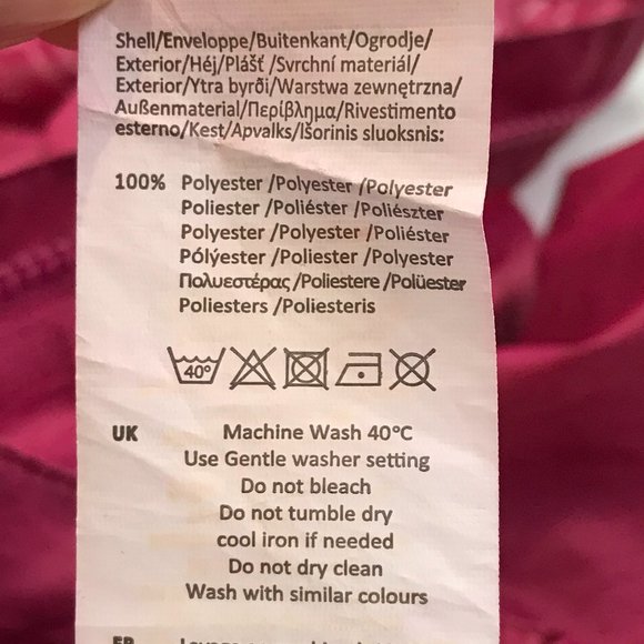 Gelert Waterproof Jacket Pink Ladies Sz 8 Hooded Lightweight Packaway Rain Coat - Picture 11 of 11